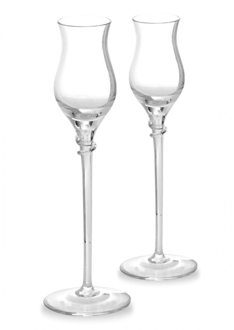 Set bicchieri grappa - Bicchieri da grappa con stelo da 85 ml - (r4I)